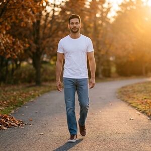 Classic Men’s Blue Jeans – Comfortable Everyday Fit